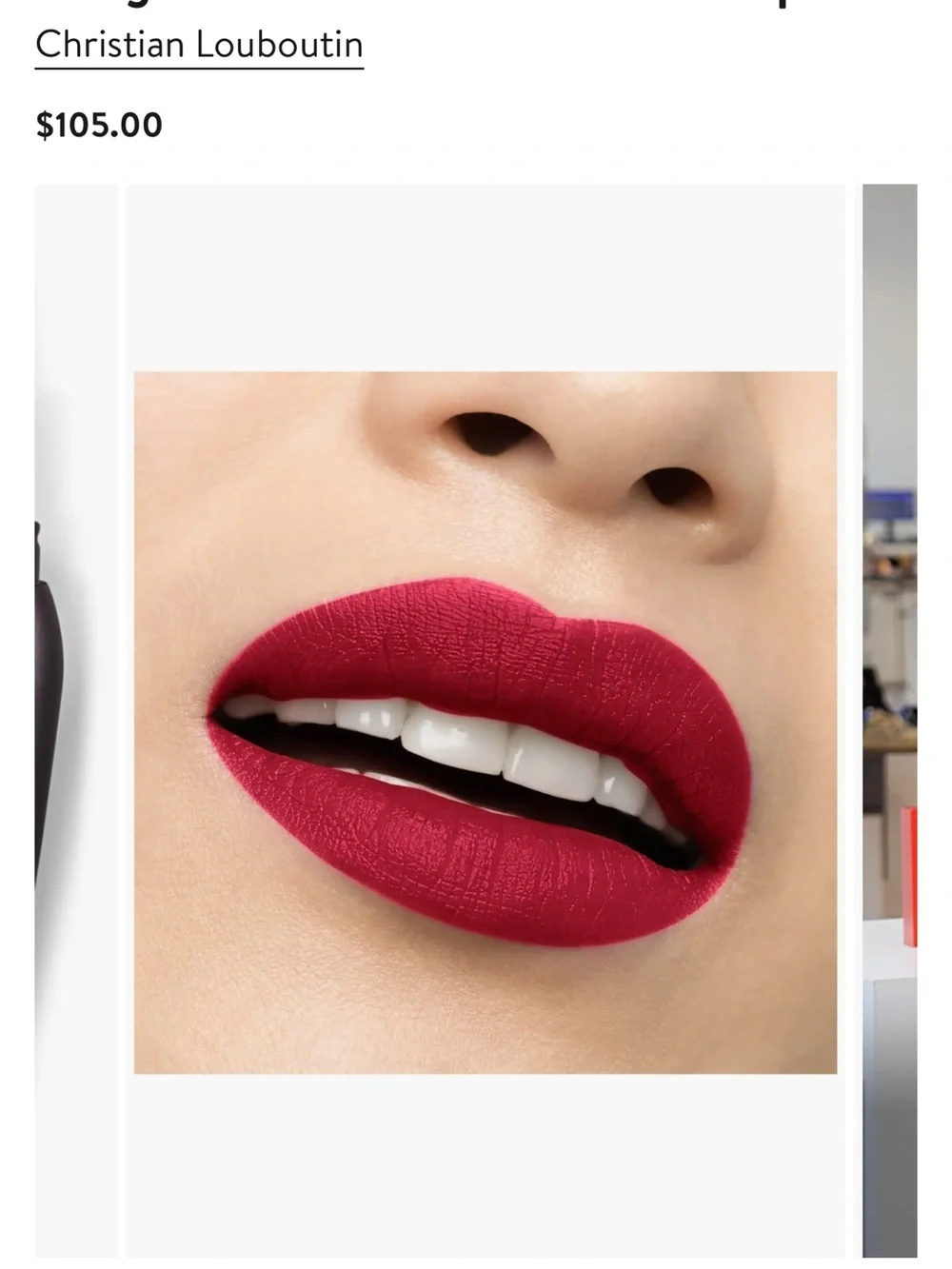 Christian Louboutin Velvet Matte Lipstick - Bold Red & Eye duo shadow pallet